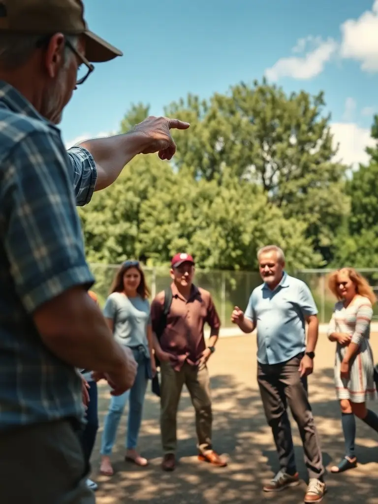 An individual receiving personalized coaching during a Boule Lyonnaise training session, emphasizing technique and skill improvement.