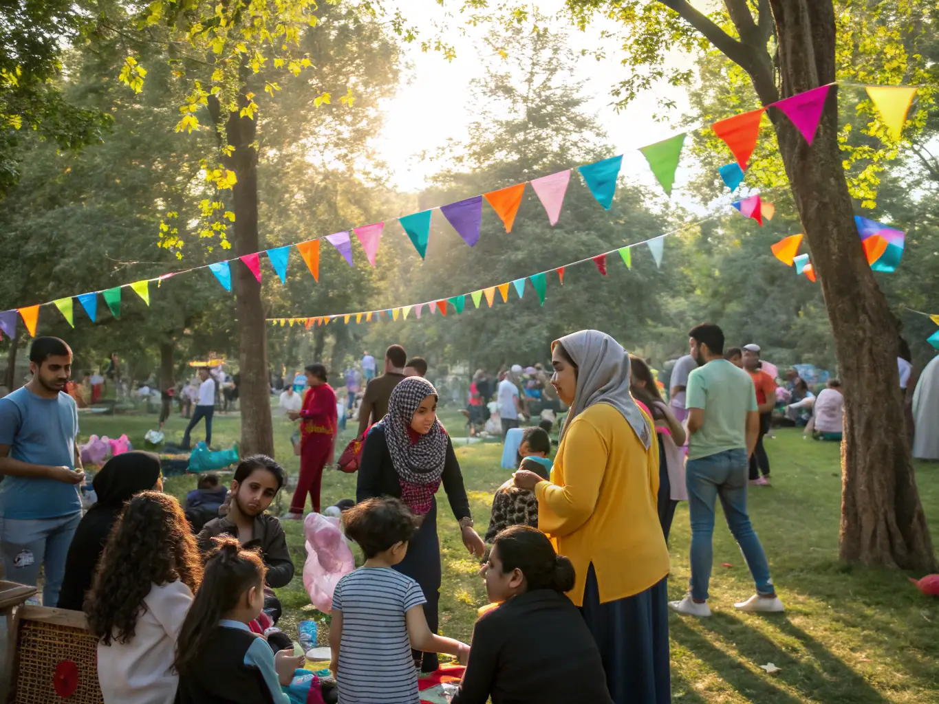 A photograph capturing a community event organized by ENTENTE BOULISTE ASNIEROISE, with participants of all ages and backgrounds.